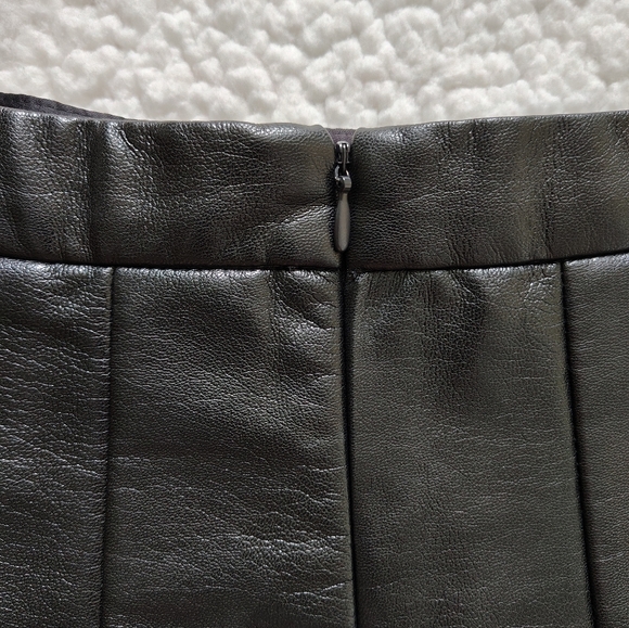 *NWOT* Truth by Republic Women's Size 10 Black Faux Leather Pleated Skirt - Picture 7 of 12